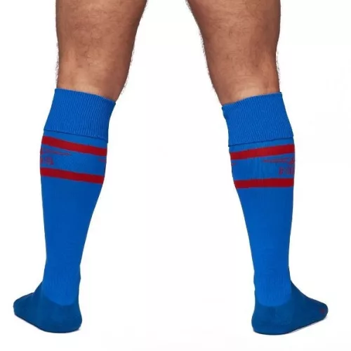 Urban Football Socks – divatos focis zoknik kék-pirosban