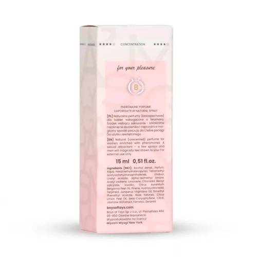 Miyoshi Miyagi Pure feromon parfüm 15ml női