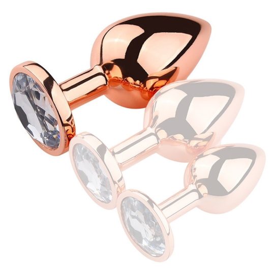 Bijou PinkyGold – átlátszó prémium anális kényeztető