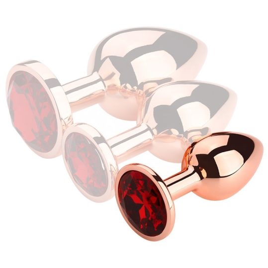 Bijou Rouge – prémium piros arany anális kiegészítő 6,5 cm