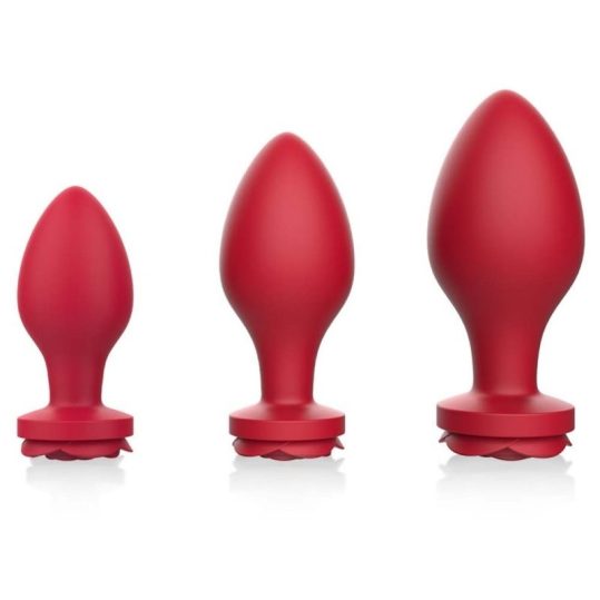 Bijou Rosa – 3 db prémium anális dugó szett