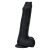 Nopi – prémium szilikon dildó, 16 cm, fekete