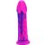 Meryl – prémium szilikon dildó, 18 cm, rózsaszín-kék