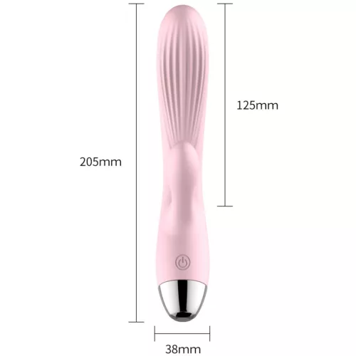 Wibrator Rezgő, Melegíthető, 10 mód USB rózsaszín szilikon