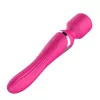 Stymulator Dual Massager Pulsátor Rezgő Pulsáló USB töltés rózsaszín