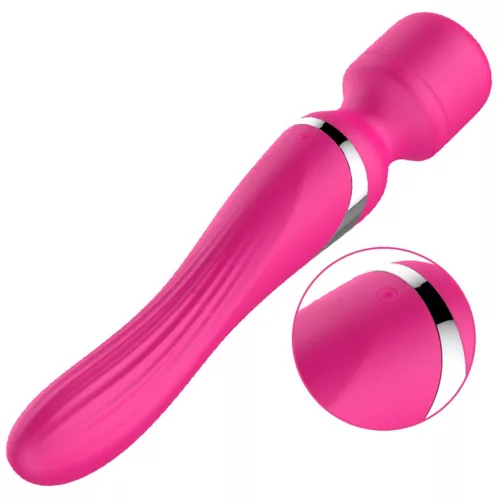 Stymulator Dual Massager Pulsátor Rezgő Pulsáló USB töltés rózsaszín