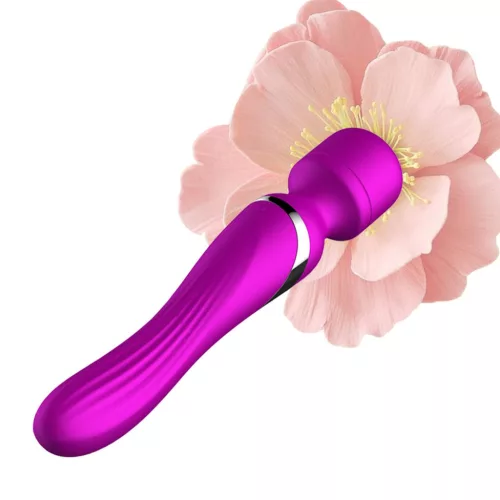 Szexjáték kettős masszírozó 7 rezgésmód USB töltés lila