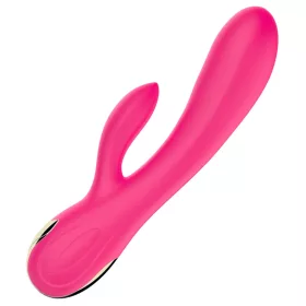   Wibrator Rezgő, Melegíthető, 7 funkció USB Töltésű Szilikon Fekete
