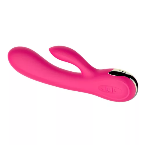 Wibrator Rezgő, Melegíthető, 7 funkció USB Töltésű Szilikon Fekete