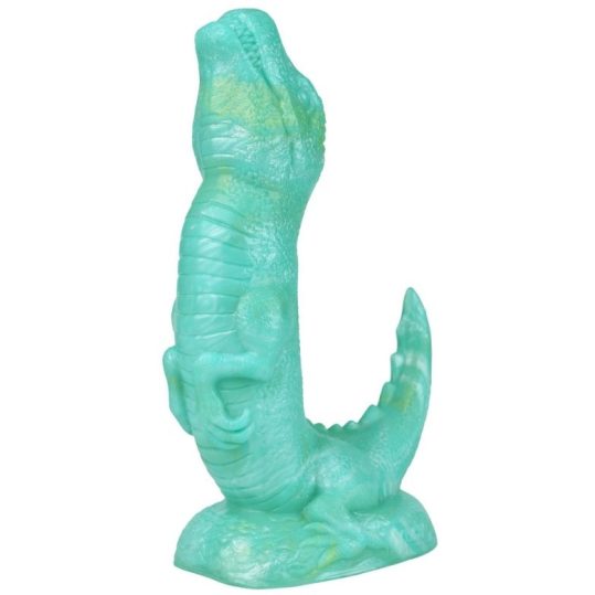Rapt-Or – prémium zöld dildó dinó forma 17 cm hosszú