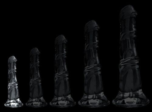 Jumy Horse – átlátszó prémium dildó, 17 x 4,5 cm