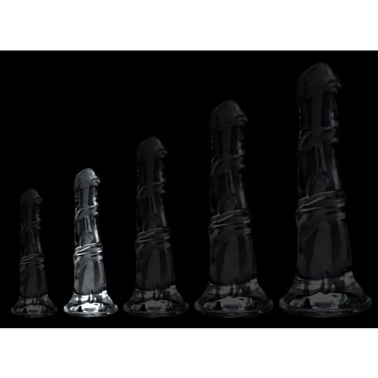 Horse Jumy M – átlátszó prémium dildo 22 x 5,5 cm