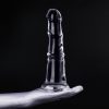 Dildo Horse Jumy – átlátszó prémium vibrátor 26 x 7.5 cm