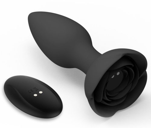 Bijou Vibrant – prémium vibráló anális plug, fekete