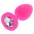 Bijou Diamond – prémium rózsaszín anál plug M 7x3.5 cm