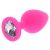 Bijou Diamond – elegáns rózsaszín anális plug L 9x4 cm
