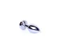 Plug-jewellery Anál plug Led fény, hűthető melegíthető 7 cm ezüst