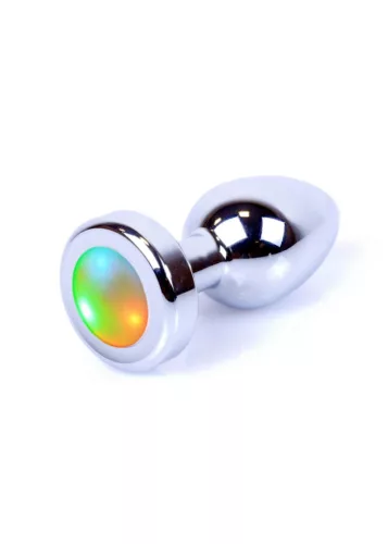 MyLove Toys Anál plug Led fényes pulzáló 7 cm ezüst