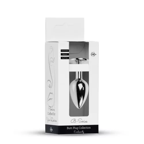 Anál plug Elegáns fém díszítés 7 cm lila