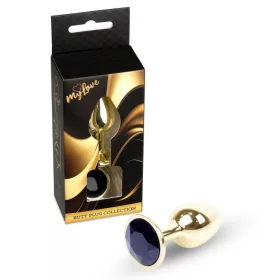MyLove Toys - elegáns arany plug fekete színben