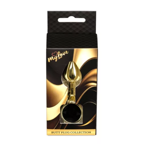 MyLove Toys - elegáns arany plug fekete színben