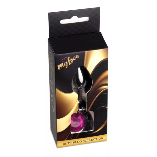 MyLove Toys Anál plug sötétszürke - rózsaszín