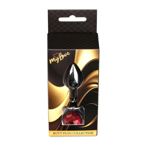 Anal plug Fém, hűthető, melegíthető 7 cm piros