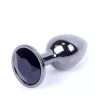 Metal Anál plug Hűthető, Melegíthető 7 cm fekete