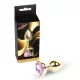 MyLove Toys Anál plug Anatómiai forma, fém 7 cm arany színű