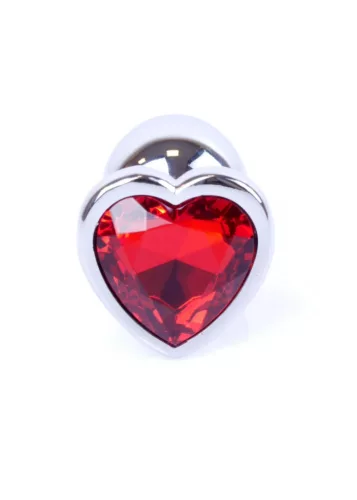 MyLove Toys Anál plug Ékszeres, rozsdamentes acél 7 cm piros