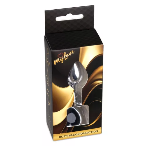 MyLove Toys Anál plug Gördülő, anatómiás 7 cm fekete