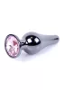 MyLove Toys Anál plug Exkluzív fém gyönggyel 9,5 cm ezüst színű