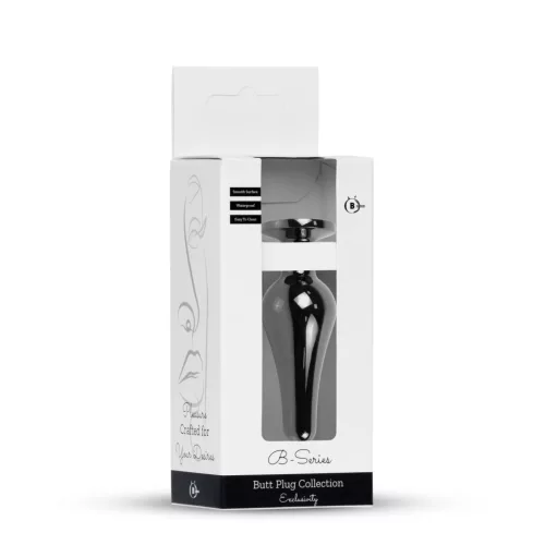 Anal plug Anatómiás, hűthető 9,5 cm piros ezüst
