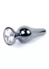 MyLove Toys Anál plug Anatómiás, ékszeres 9,5 cm ezüstszínű