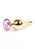 MyLove Toys Anál plug Fém, hűthető, 9,5 cm arany-rózsaszín