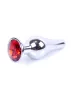 MyLove Toys Anál plug Fém, ékszeres 9,5 cm piros