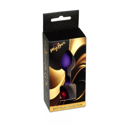 Mylove Toys Anál plug Szilikon, ékszer 7 cm lila kicsi