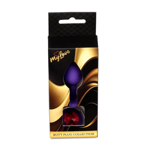 Mylove Toys Anál plug Szilikon, ékszer 7 cm lila kicsi