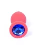 Mylove Toys Anál plug Szilikon, díszített 8 cm piros közepes