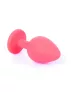 Mylove Toys Anál plug Szilikon, díszített 8 cm piros közepes