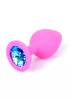 Mylove Toys Anál plug Szilikon, ékszeres 8 cm rózsaszín közepes