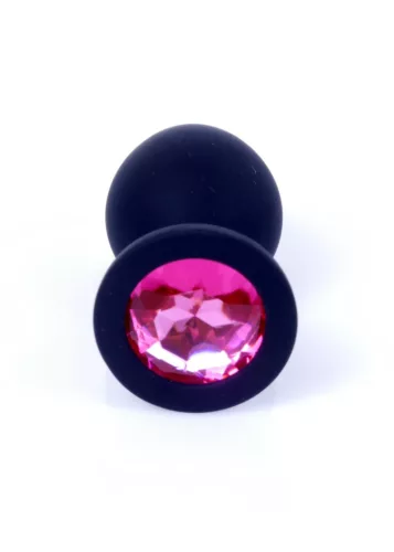 Anál plug Szilikon ékszer csúccsal Golyós forma 8 cm rózsadoboz