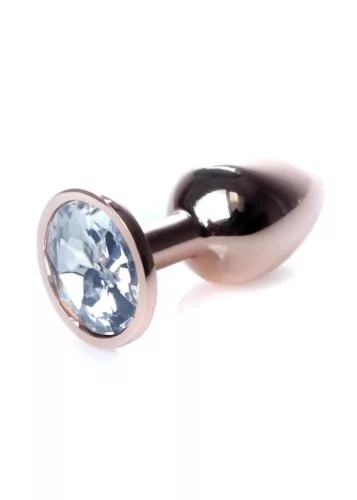 Mylove Toys Anál plug Fém, hűthető, 7 cm piros arany kristály