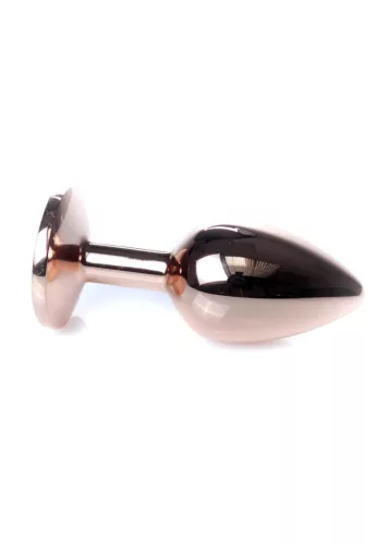 Mylove Toys Anál plug Fém, hűthető, 7 cm piros arany kristály