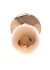 Anal plug Anatómiás alak, fém, 7 cm rózsaszín-arany