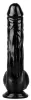 Percock – prémium fekete dildó 16 x 4 cm
