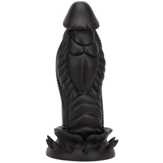 Allkus – prémium fekete dildó 20 x 7.5 cm