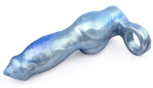 Kötött péniszrá északi prémium bázis 18 x 6,5 cm, kék