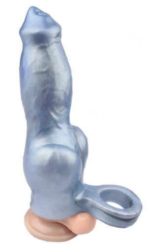 Kötött péniszrá északi prémium bázis 18 x 6,5 cm, kék