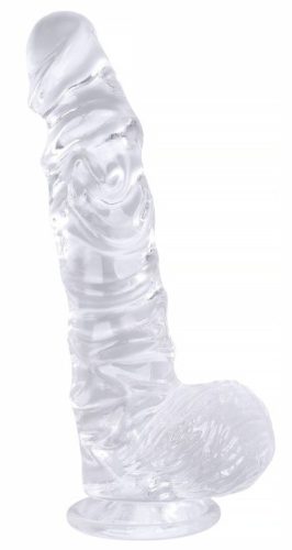 Dildick átlátszó vibrátor – prémium intim élmény 15 x 4 cm